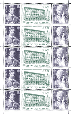 2002 MINIFOGLIO PONTIFICIA ACCADEMIA