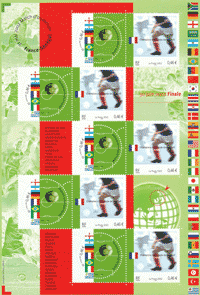 2002 FRANCIA MONDIALI CALCIO FOGLIETTO