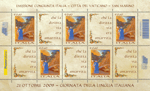 2009 ITALIA GIORNATA LINGUA FOGLIETTO