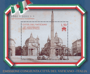 2011 FOGLIETTO UNITA ITALIA