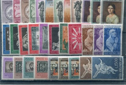 <b>1962 </b>(ANN.CPL) Francobolli Vaticano  - Pontificato di Giovanni XXIII