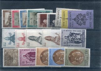 <b>1963 </b>(ANN.CPL) Francobolli Vaticano  - Pontificato di Giovanni XXIII