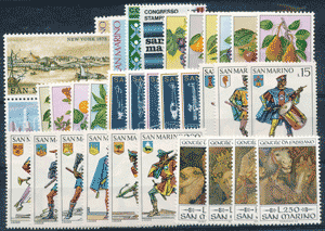 1973 (ANN. CPL) Francobolli San Marino 1973