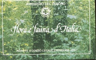1991 FLORA E FAUNA D ITALIA BLISTER UFFICIALE