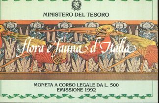 1992 FLORA E FAUNA D ITALIABLISTER UFFICIALE