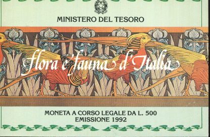 1992 FLORA E FAUNA D ITALIABLISTER UFFICIALE
