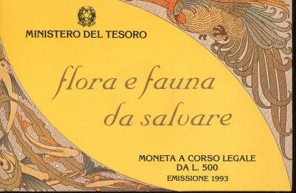 1993 FLORA E FAUNA DA SALVARE. BLISTER UFFICIALE