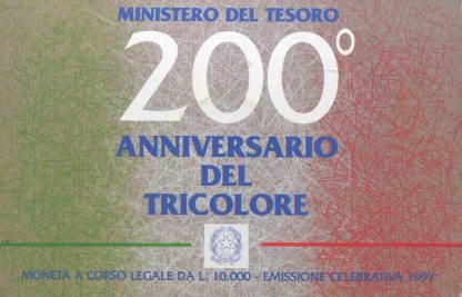1997 200 ANNIVERSARIO DEL TRICOLORE BLISTER UFFICIALE
