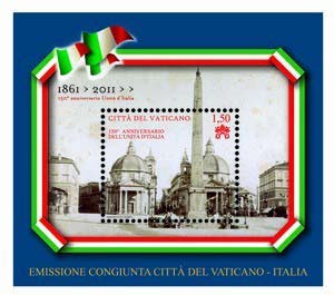 2011 150° UNITA' ITALIA CONGIUNTA VATICANO