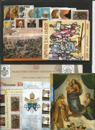 <b>2012 </b> (ANN.CPL) Francobolli Vaticano  - Pontificato di Benedetto XVI