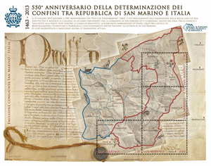 2013 FOGLIETTO CONFINI REP. SAN MARINO