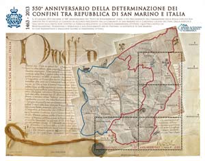 2013 CONFINI DELLA REP. DI SAN MARINO