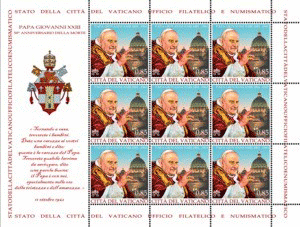 2013 FOGLIETTO PAPA GIOVANNI XXIII
