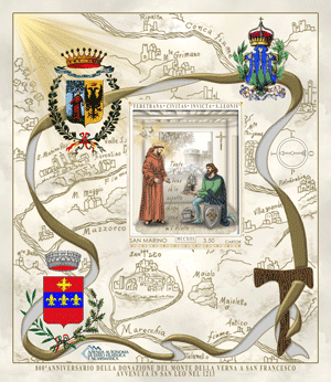 2013 FOGLIETTO DONAZIONE MONTE DELLA VERNA