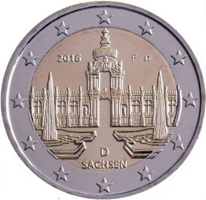2016 Germania -Zwinger a Dresda zecca casuale