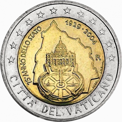 2004 Vaticano  75° Anniversario Stato della Città del Vaticano - immagine 2