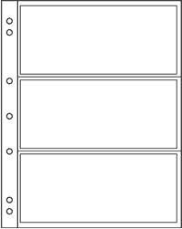 cod.316522 Fogli NUMIS 3C (per banconote fino a 165x70mm)