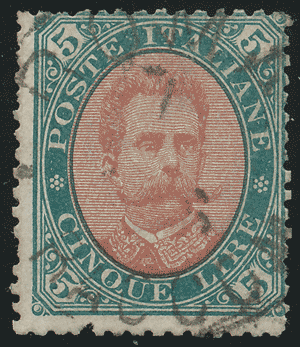 1889 (5) UMBERTO I N. 49 USATO