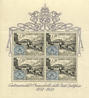 1952 FOGLIETTO CENTENARIO