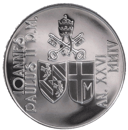 2004 -5 Euro Argento Vaticano