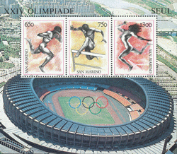 1988 FOGLIETTO OLIMPIADI SEUL