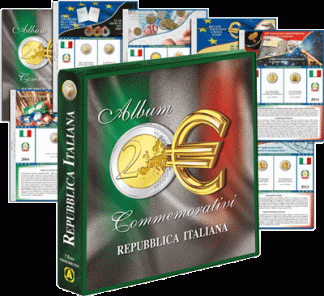 ALBUM PER I 2 EURO ITALIA  CON FOGLI DAL 2004 - 2022