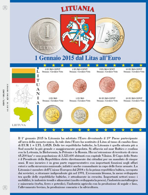 Fogli e tasche €uro Money LITUANIA 2015