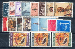 <b>1967 </b> (ANN.CPL) Francobolli Vaticano  - Pontificato di Paolo VI