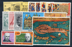 <b>1972 </b> (ANN.CPL) Francobolli Vaticano - Pontificato di Paolo VI