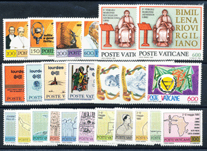 <b>1981 </b> (ANN.CPL) Francobolli Vaticano  - Pontificato di G. Paolo II