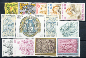 <b>1982 </b> (ANN.CPL) Francobolli Vaticano  - Pontificato di G. Paolo II