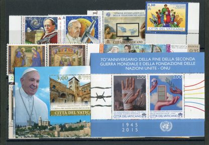<b>2015 </b> (ANN.CPL) Francobolli Vaticano 2015 - Pontificato di Francesco