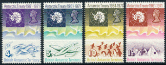 ANTARTICO BRITANNICO 1971 - ANNIV.TRATTATO ANTARTICO