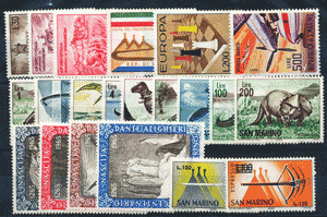 1965 (ANN. CPL) Francobolli San Marino 1965