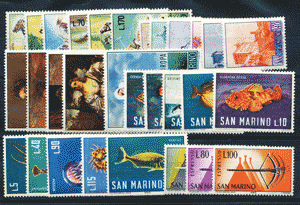 1966 (ANN. CPL) Francobolli San Marino 1966