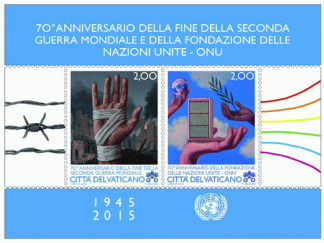 2015 FOGLIETTO 70° anniv. fine II guerra mondiale
