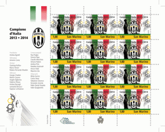 2014 MINIFOGLIO JUVENTUS CAMPIONE 2014