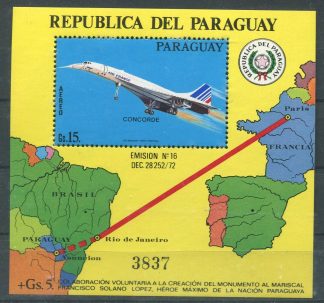 PARAGUAY 1975 AEREI MI.BF64