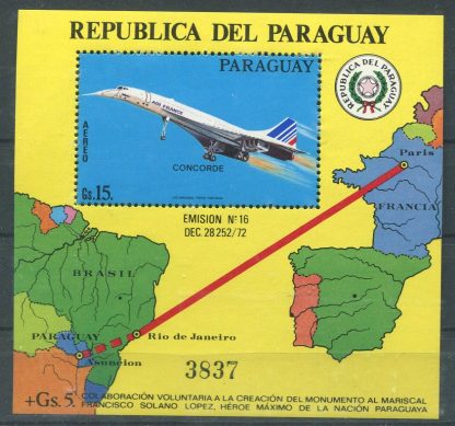 PARAGUAY 1975 AEREI MI.BF64