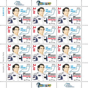 2014 MINIFOGLIO 20° scomparsa di Ayrton Senna