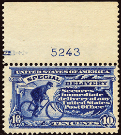 1902 - Stati Uniti  - Espresso fattorino in bicicletta