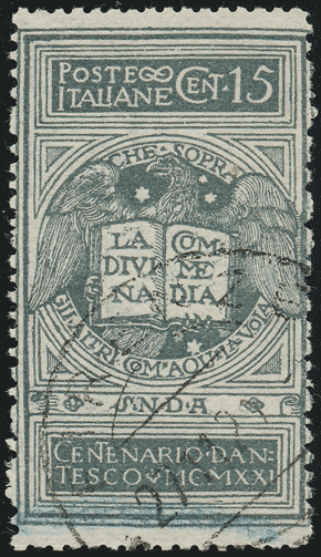 1921 (2) DANTE NON EMESSO USATO