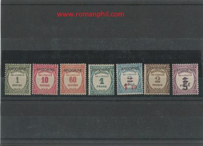 1931-1932 ANDORRA FRANCESE