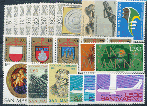 1974 (ANN. CPL) Francobolli San Marino 1974