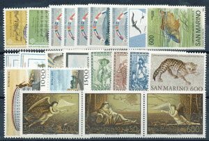 1985 (ANN. CPL) Francobolli San Marino 1985