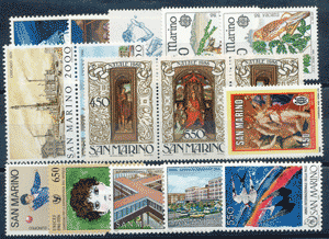 1986 (ANN. CPL) Francobolli San Marino 1986