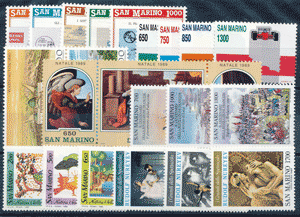 1989 (ANN. CPL) Francobolli San Marino 1989
