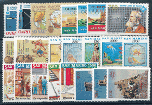 1991 (ANN. CPL) Francobolli San Marino 1991