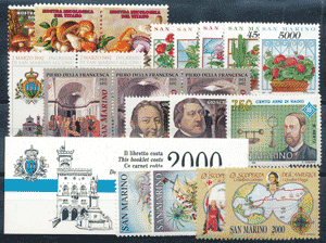 1992 (ANN. CPL) Francobolli San Marino 1992