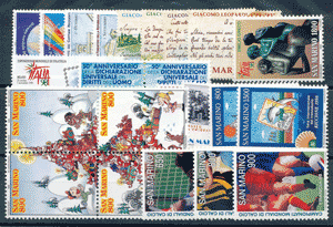 1998 (ANN. CPL) Francobolli San Marino 1998